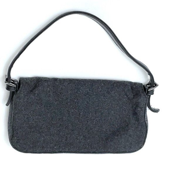 Vintage Y2K Gray Baguette Shoulder Micro Purse Mini Bag - Picture 2 of 7